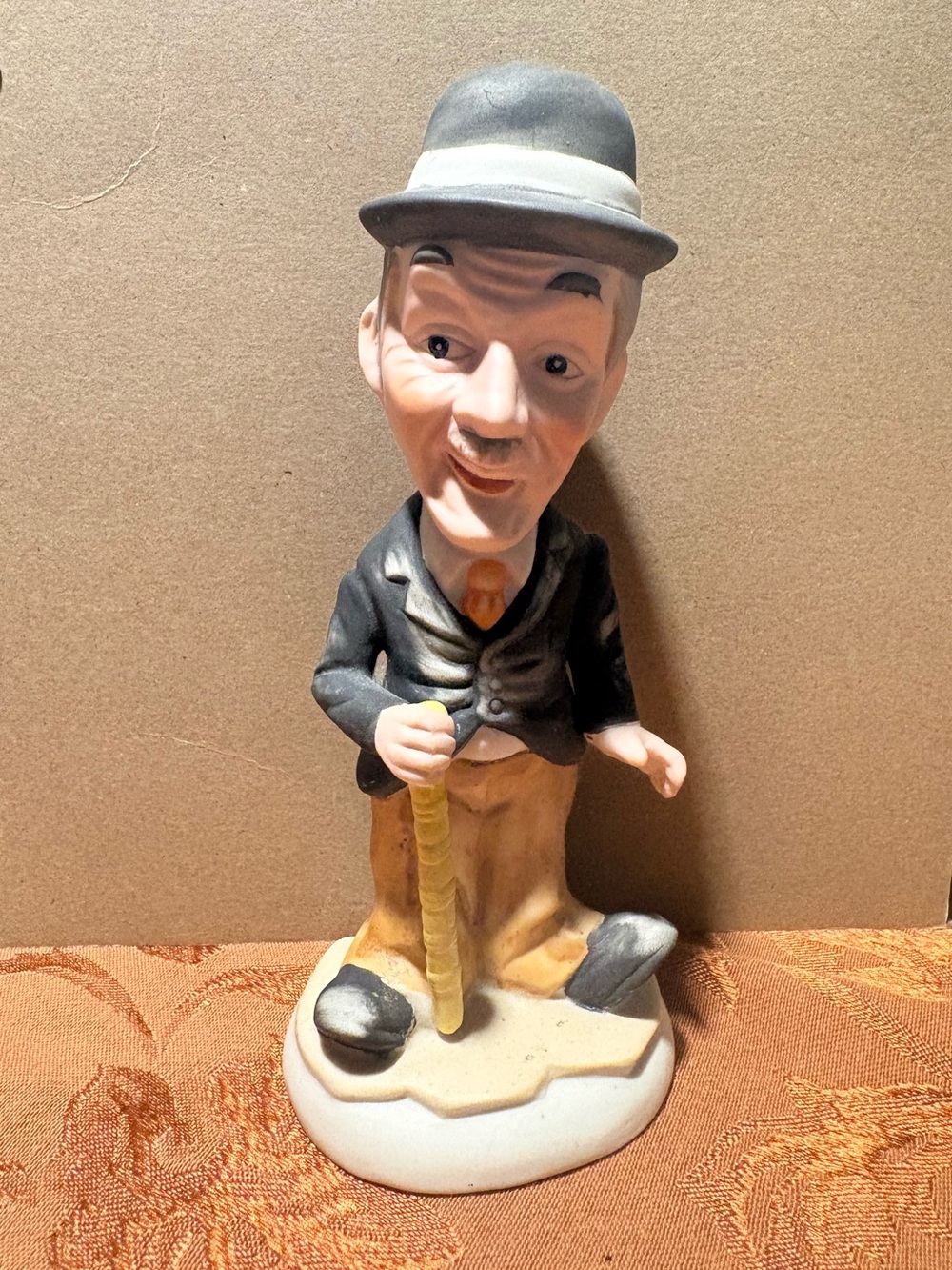 Charlie Chaplin 7.5 inch Chalk Porcelain Figurine by Royal Crown